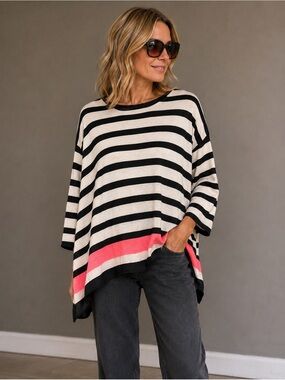 Zara Breton striped knit top